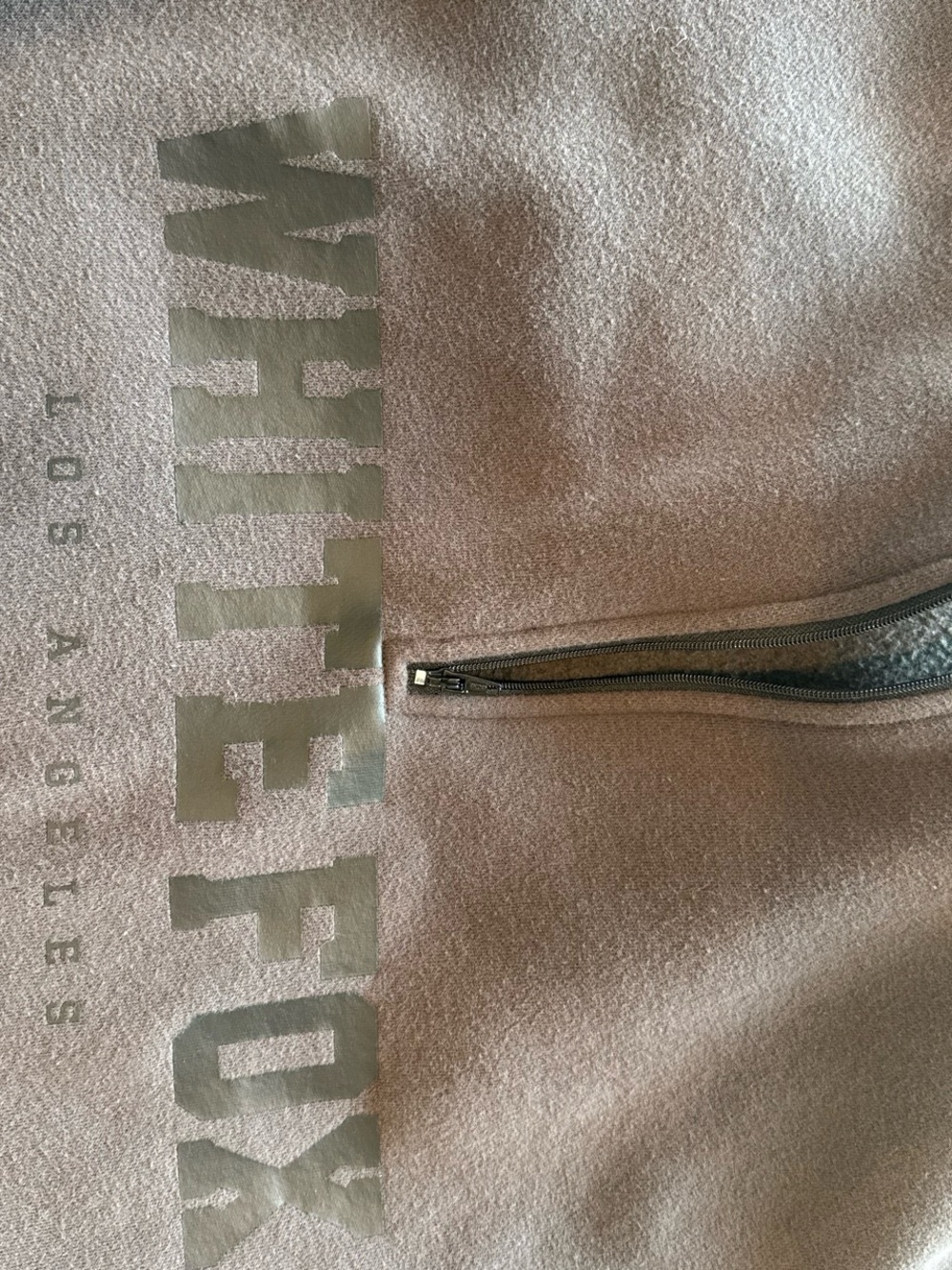 White Fox 1/2 zip sweatshirt - Picture 2 of 3